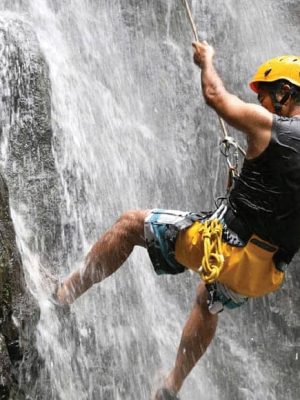 Waterfall Rappelling at Dreaming Giant
